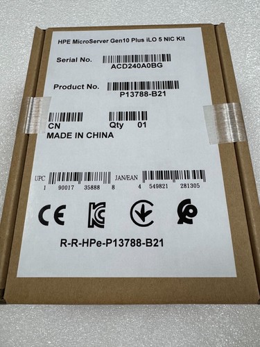 New in box HPE MicroServer Gen10+ Plus iLO Enablement Kit New ilo5 P13788-B21 - Picture 2 of 6