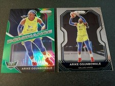 (2) 2021 Panini WNBA Prizm Green Dominance Arike Ogunbowale # 3,79 Dallas Wings