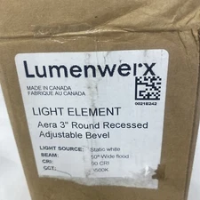 lumenwerx aera 3 round recessed adjustable bevel light element