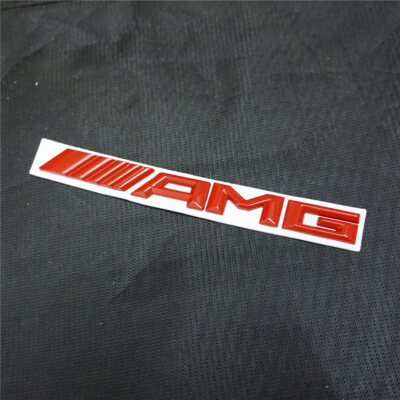 1x New Red Glossy AMG Metal Decal Sticker Badge Emblem 4MATIC Tailgate V12 Motor