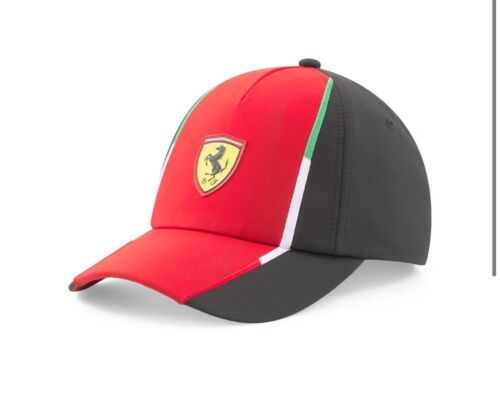 Scuderia Ferrari F1 PUMA 2023 Team Low Curve Brim Snapback Hat Cap Red New