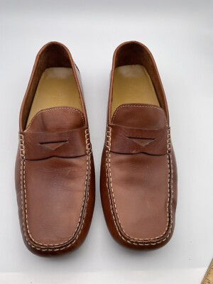Cole Haan Men Howland Penny Driving Saddle Tan Leather Loafer Shoe Sz 10.5 M Cole Haan Men main image 4