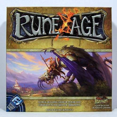 RUNE AGE Fantasy Flight Games Corey Konieczka Deck Building Game Complete w/Box