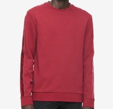  99 Calvin Klein Men Red Striped Long-Sleeve Pullover Crew-Neck Sweater Size XL