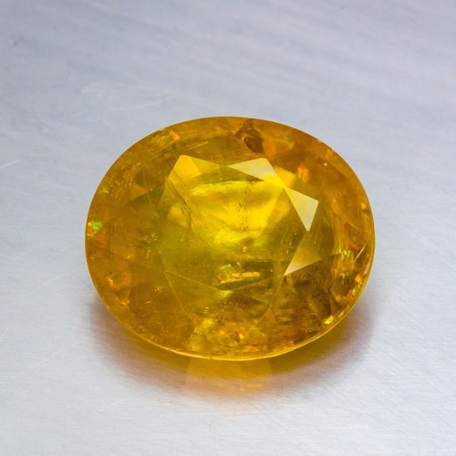 14.380 Carat- NATURAL SPHENE TITANITE 16X14mm LOOSE GEMSTONES WATCH VIDEO - Picture 3 of 9