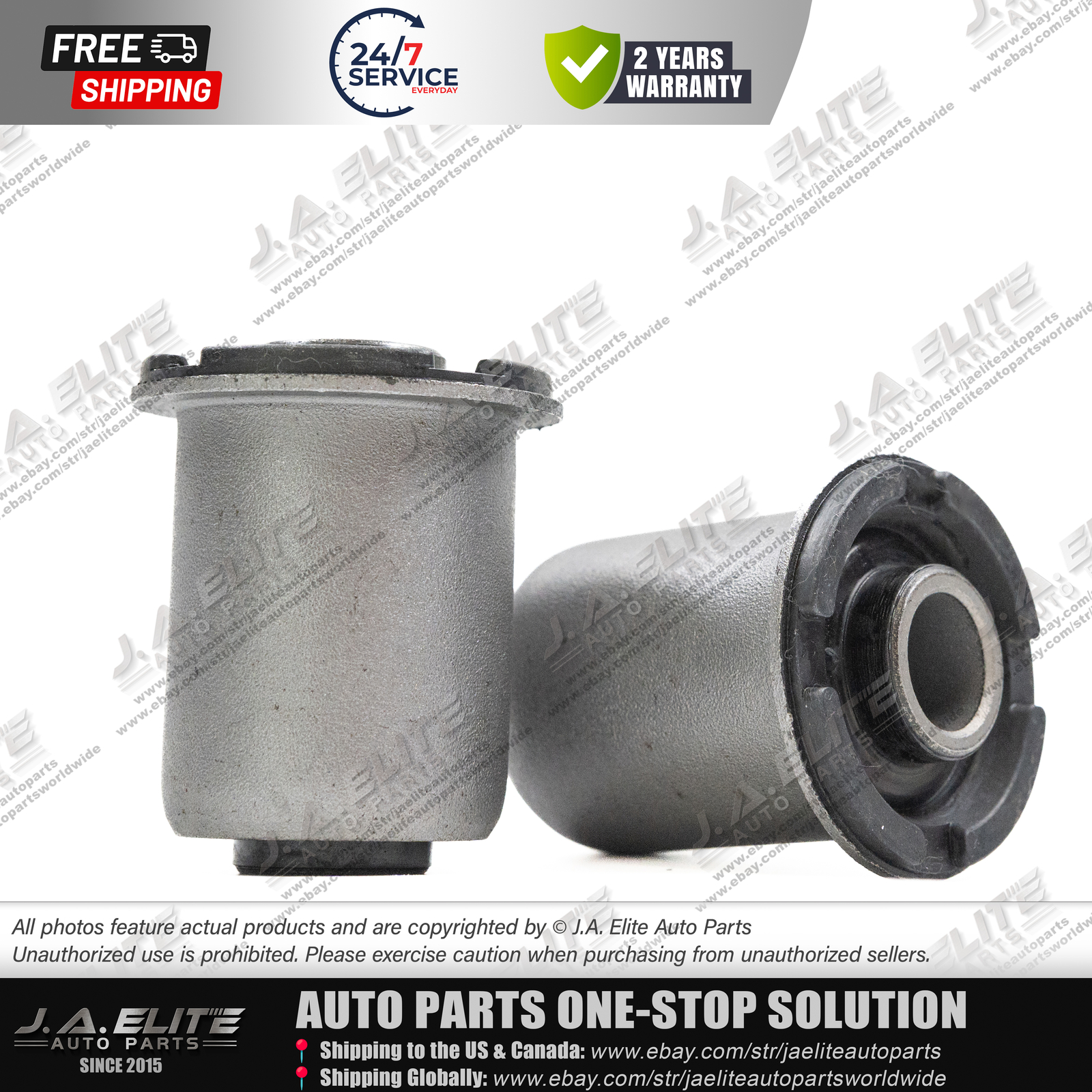 4pcs Front Lower Control Arm Bushing Kit (Large &Medium) fit Bentley Mulsanne