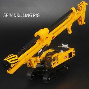 Alloy Rotary Drilling Rig Crawler Excavator Diecast Construction Vehicle Models