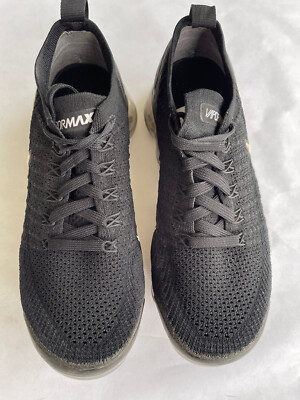 Nike Air VaporMax Flyknit 2 Black White Womens shoes size 7.5