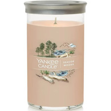 YANKEE CANDLE SEASIDE WOODS 14.25 oz JAR CANDLE never used! NEW! EXCELLENT!!