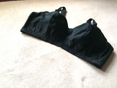 Goddess BBW 48J Audrey Black Soft Cup Bra Style 6121 NWOT
