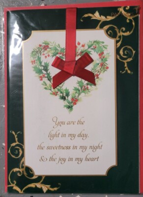Papyrus Merry Christmas Happy Holidays Card - Brand New - Love