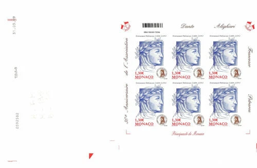Timbres de Monaco feuilles neuf sans trace de charnière