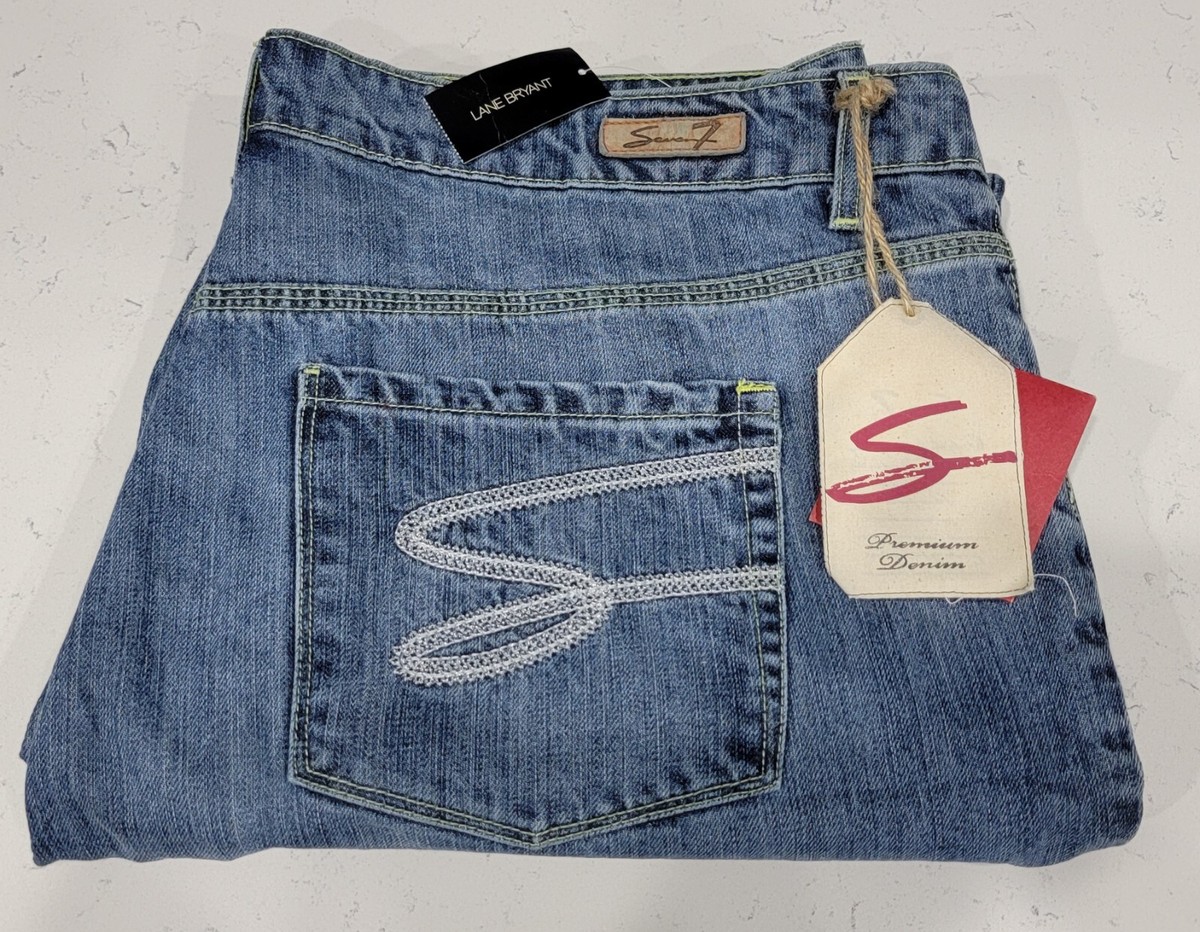 Back Pocket Lane Bryant Seven Jeans Seven7 Distressed And