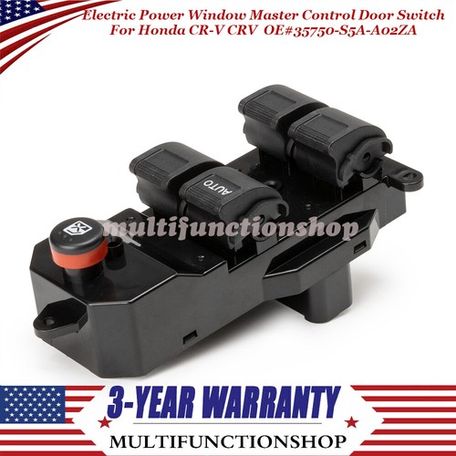 Commutateur De Vitre électrique Avant Gauche Pour Honda CR-V 2002-2006 - Neuf