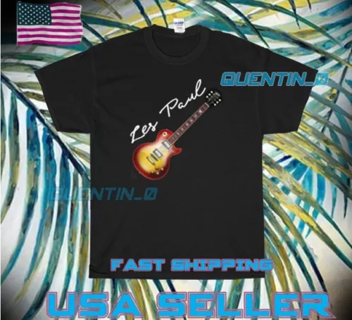 NEW SHIRT ELECTRIC GUITAR GIBSON LES PAUL LOGO T-SHIRT FUNNY UNISEX SIZE S-5XL