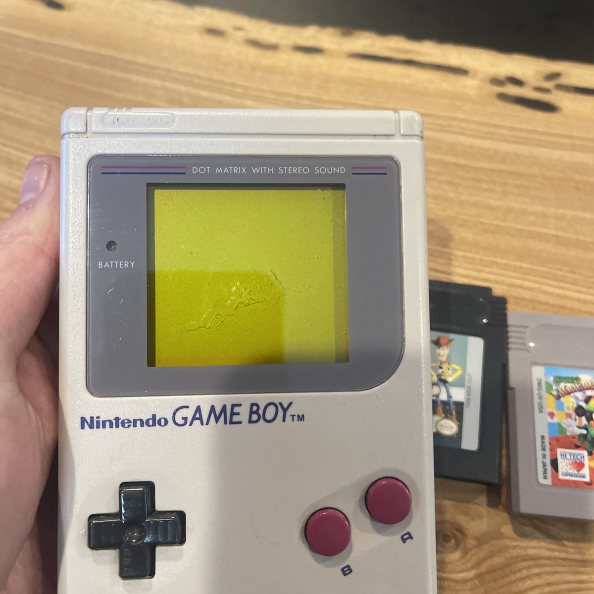 1989 Nintendo Game Boy DMG-01 Handheld Console Bundle 2 Games