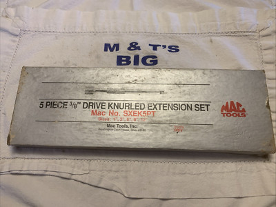 Mac Tools USA 3/8'' Drive 5pc Knurled Extension Set SXEK5PT