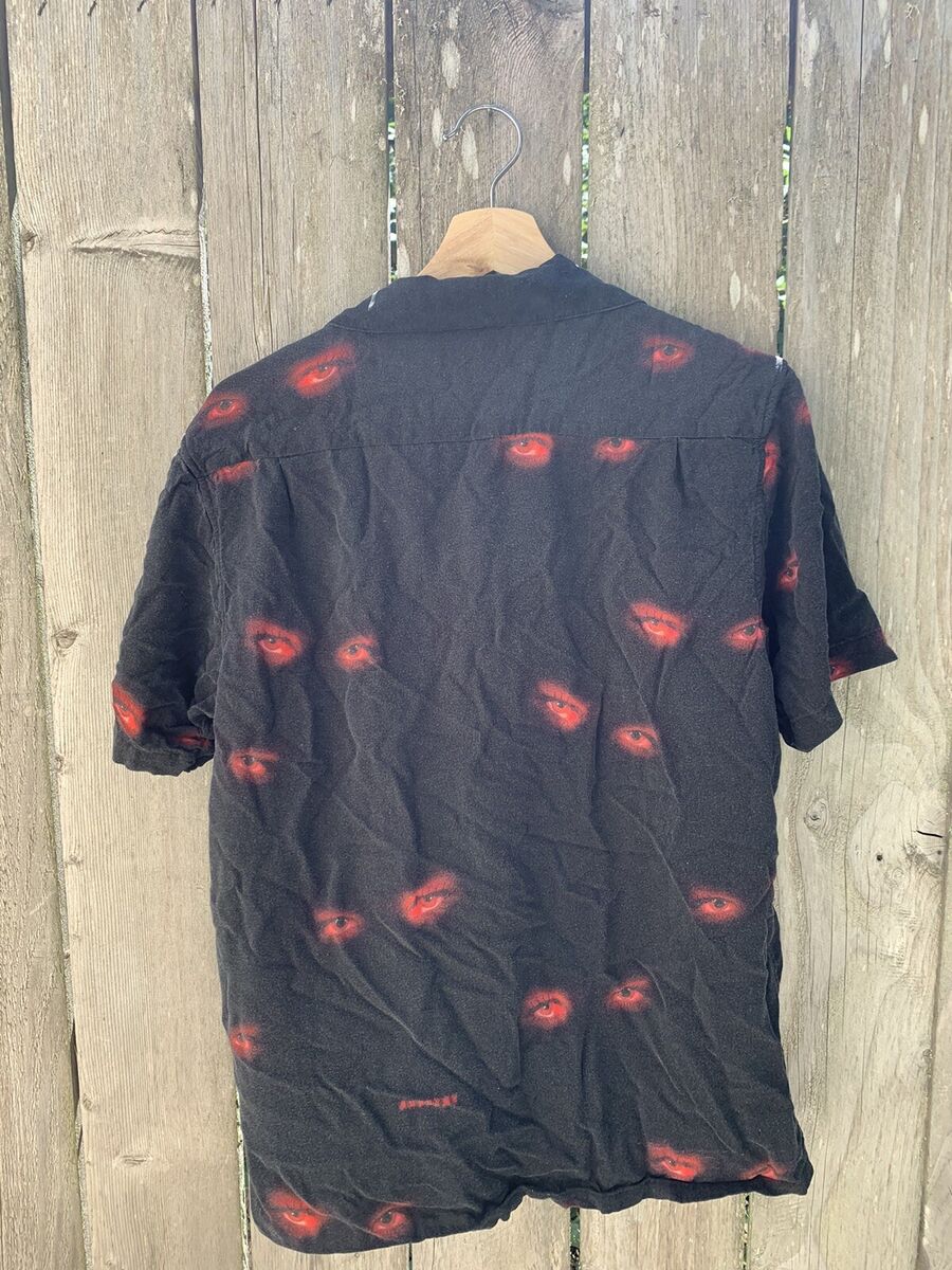 Supreme Eyes Rayon Shirt S/S 19 Men’s Medium Black