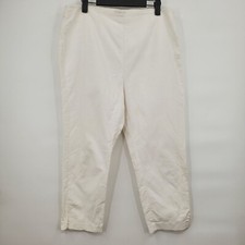 Chicos So Slimming Crop Pants Pull One High Rise Solid Womens Size 10