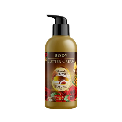 Bulfresh - Körper Butter Creme 300 ml mit Rose und Argan