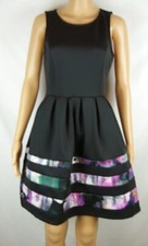 Apt. 9 Sleeveless Little Black Dress Black Crew Neck Pouf Dress Women's Sz Small