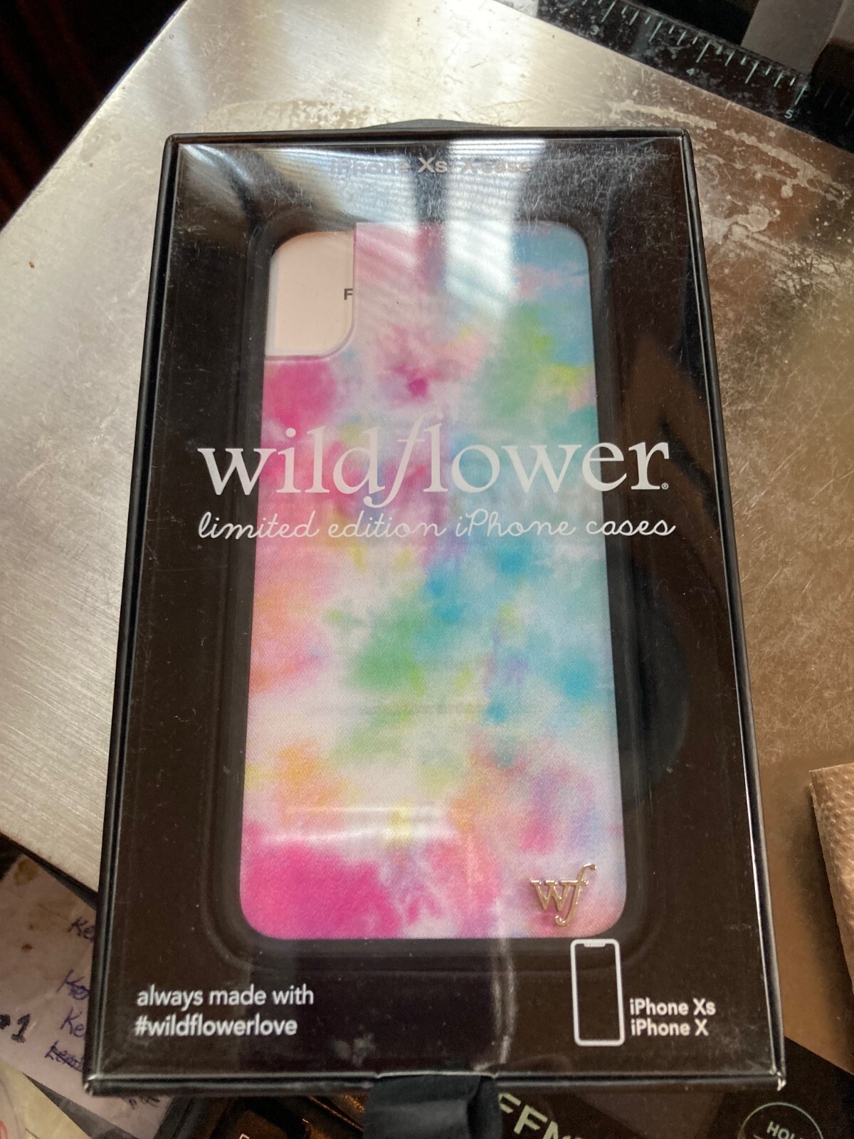 iPhone Xs & X Wild Flower Pastel Water Colors Case Brand New-image