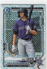 Zac Veen Baseball Cards - Base, Chrome - You Choose! - 2 CARD MINIMUM!