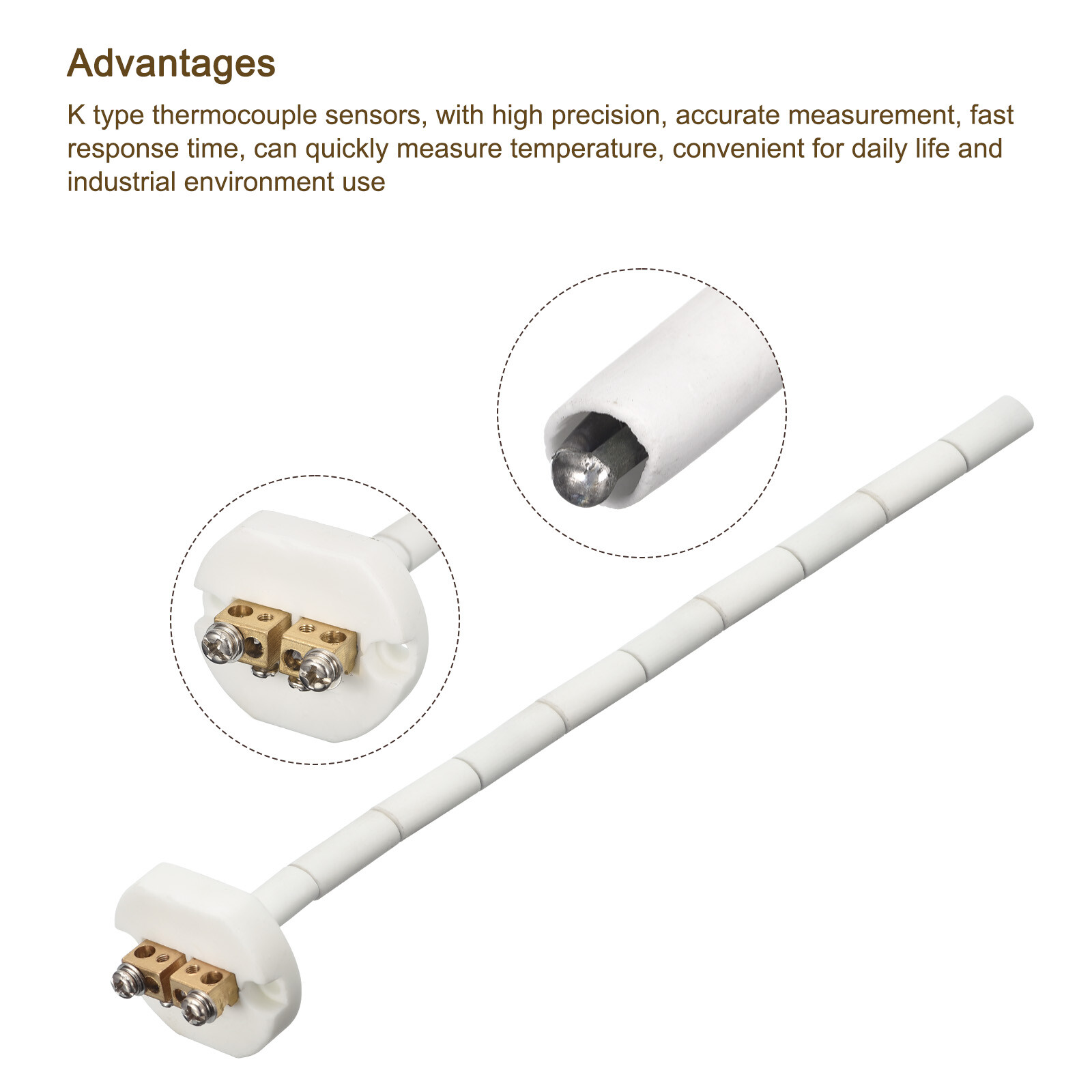 K Type Ceramic Kiln Furnace Thermocouple for Muffle Furnace 2.5x250mm eBay