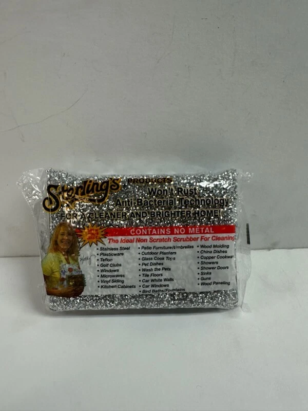 Paquete de 10 esponjas Sterling's - esponjas antibacterianas sin arañazos - hechas en Israel Foto 4 de 4