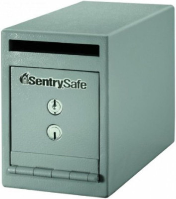 Depository Safe with Dual Key Lock, Steel Drop Slot Safe for Offices and Busines