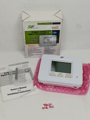 START TO FINISH SFTHRP742 PREMIER SERIES DIGITAL 4 HEAT/ 2 COOL THERMOSTAT 