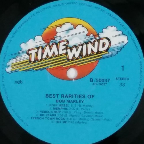 BOB MARLEY Best Rarities Of Bob Marley B50037 LP Vinyl VG++ Cover VG+ Blue Label - Imagen 3 de 3