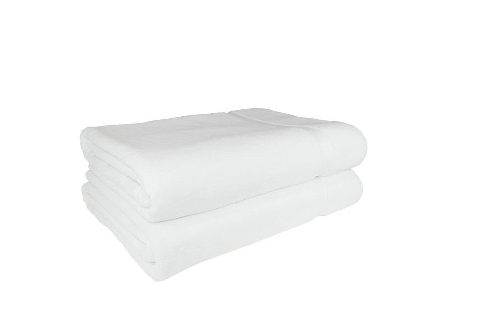 THE HOUSE OF EMILY White Extra Large Jumbo Bath Sheet 650 gsm 150cm x 200cm Luxury Turkish Cotton
