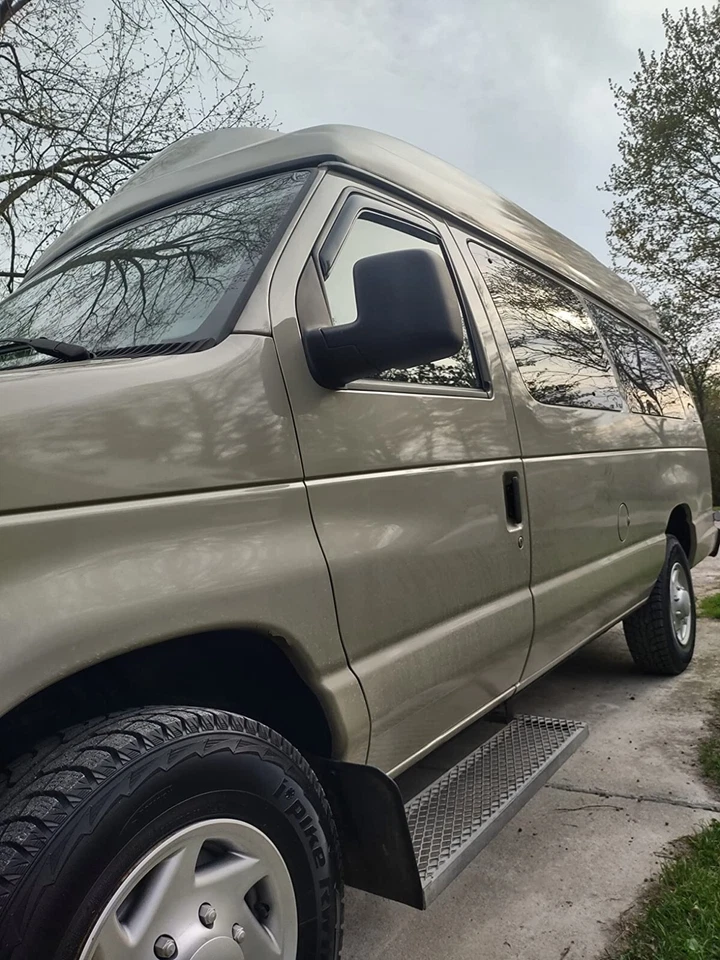 AVS 3M Tape-On In-Channel Rain Guards Vent Visors for 08-24 Ford E350 E450 E150 - Image 2 of 4