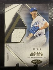 2022 TOPPS TIER ONE #T1R-WB WALKER BUEHLER GAME USED RELIC /249 DODGERS PATCH 