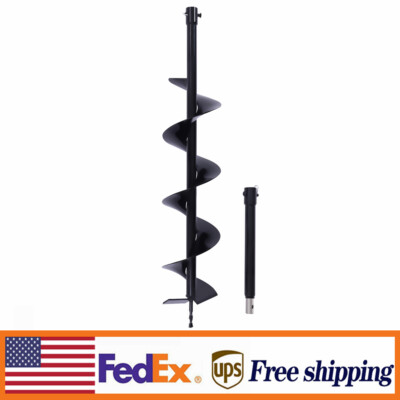 Dirt Hole Drill Auger Head Spiral Hole Drill Garden Yard Earth Planter Digger