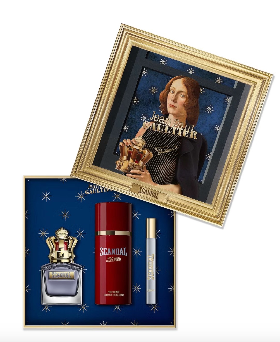 Jean Paul Gaultier Scandal Pour Homme Eau De Toilette Gift Set 50Ml Eau De Toilette + 10Ml Eau De Toilette + 150Ml Deodorant Spray - Image 2
