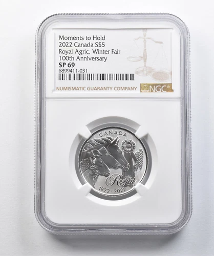 2022 Canada $5 Silver Royal Agricultural Winter Fair 100th Anniv. SP69 NGC *4378