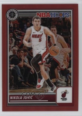 2023-24 Panini NBA Hoops Premium Stock Red Prizm /275 Nikola Jovic #267 1ui3