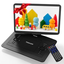 17.9" Portable DVD Player w/ 15.6" HD Swivel Screen 6 Hours Rechargeable Battery
