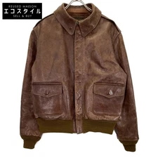 Buzz Rickson's A-2 Horsehide Leather Jacket Brown Size 42