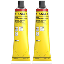 Stanley S430 High Temp Gasket Maker RTV Silicone Sealant, 2.36oz 2 Pack - Red