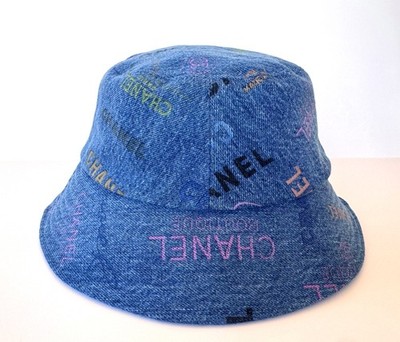 NWT 22P CHANEL BLUE DENIM MULTICOLOR BUCKET CLOCHE HAT S | eBay
