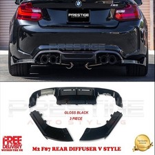 F�R BMW 2ER F87 M2 2016-2021 HECKSTO�STANGE DIFFUSOR LIPPE FINSE GLANZ SCHWARZ