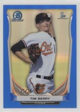 2014 Bowman Chrome Prospects Blue Refractor 225/250 Tim Berry #BCP74 fm0