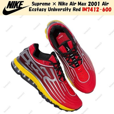 Supreme × Nike Air Max 2001 Air Ecstasy University Red IM7412-600 Men's Size