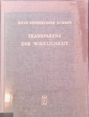 Transparenz der Wirklichkeit : Edzard Schaper u. d. innere Spanng in d. christl.