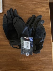 Bradley's Surplus Tactical Leather Full Finger Gloves Insulated XL Black