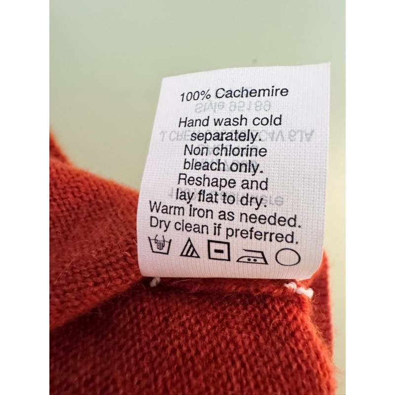 J.CREW Vtg. Italian Cashmere Sweater Women Size XS Burnt Orange Office Holiday View 6