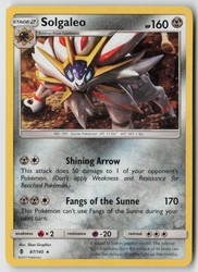 Solgaleo 87/145 Guardians Rising Holo Rare